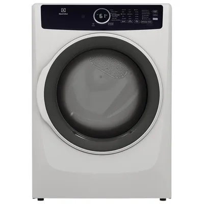 Open Box - Electrolux 8.0 Cu. Ft. Electric Steam Dryer (ELFE743CAW) - White - Scratch & Dent
