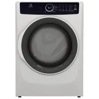 Open Box - Electrolux 8.0 Cu. Ft. Electric Steam Dryer (ELFE743CAW) - White - Scratch & Dent