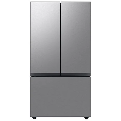 Boîte ouverte - Réfrigérateur à deux portes de 30,1 pi³ et 36 po BESPOKE de Samsung (RF30BB6200QLAA) - Endommagé