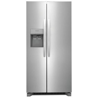 Open Box - Frigidaire 33" 22.3 CuFt Side-By-Side Refrigerator (FRSS2323AS) -Stainless Steel -Scratch & Dent
