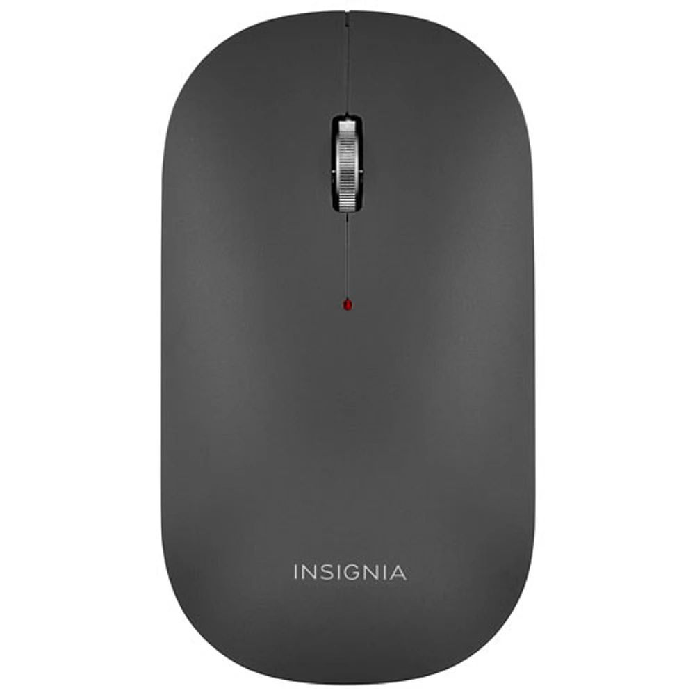 Souris optique sans fil mince de ppp d'Insignia - Noir