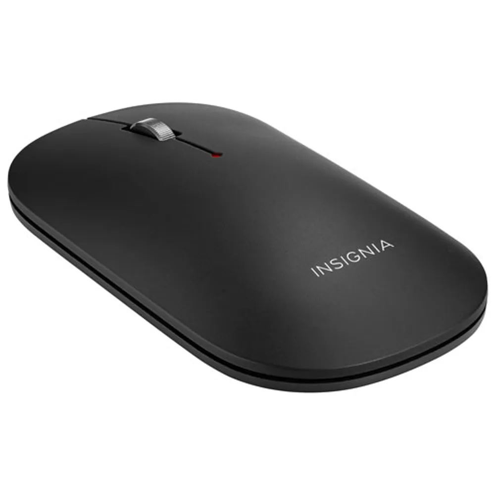 Souris optique sans fil mince de ppp d'Insignia - Noir