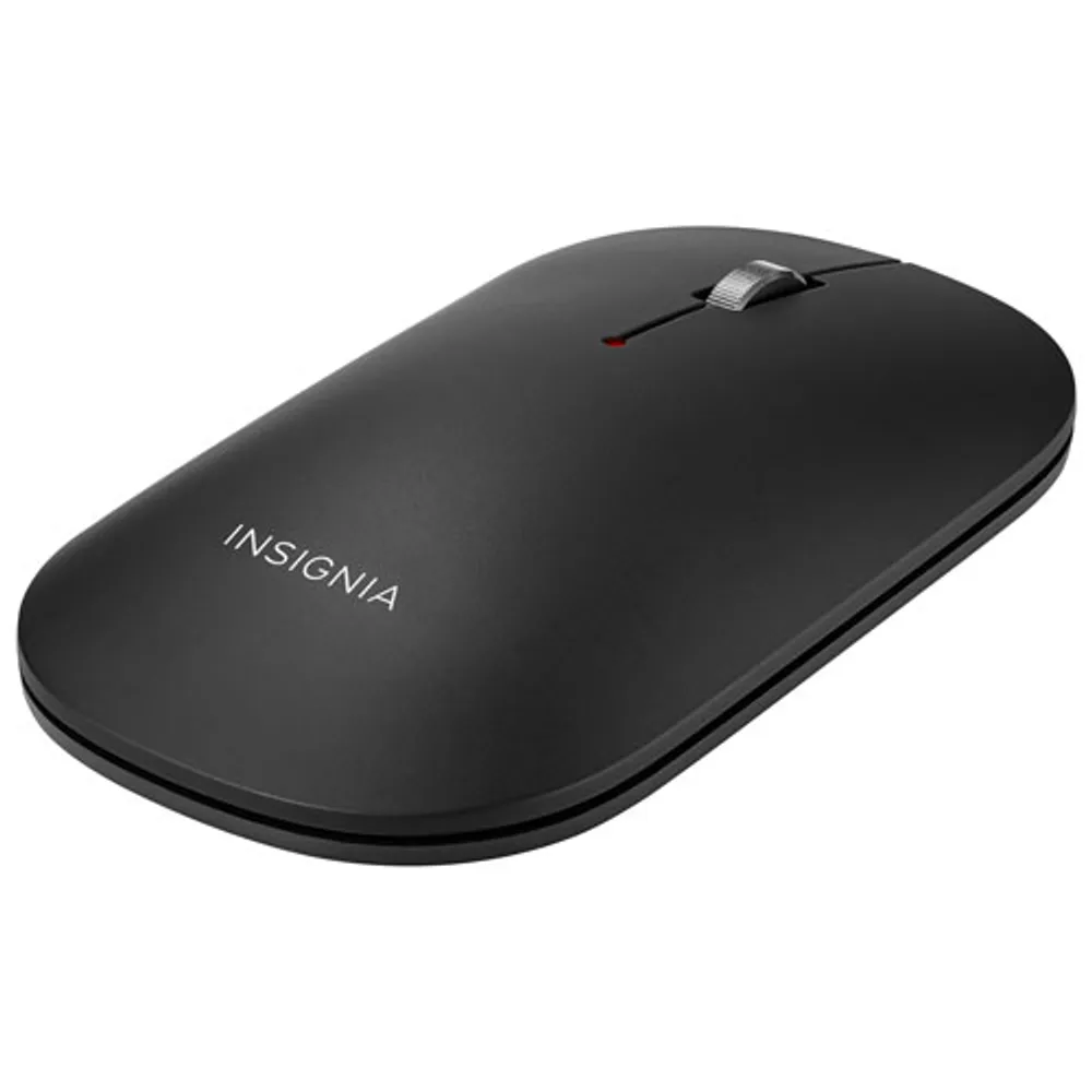 Souris optique sans fil mince de ppp d'Insignia - Noir