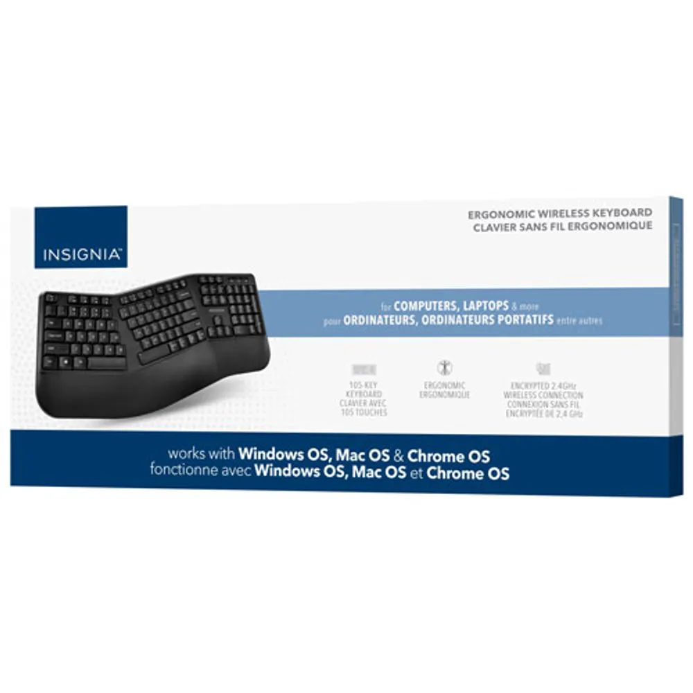 Insignia Wireless Ergonomic Keyboard - Only at Best Buy