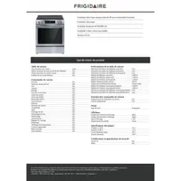 Frigidaire 30" 5.3 Cu. Ft. Freestanding Electric Range (FCFE308CAS) - Stainless Steel