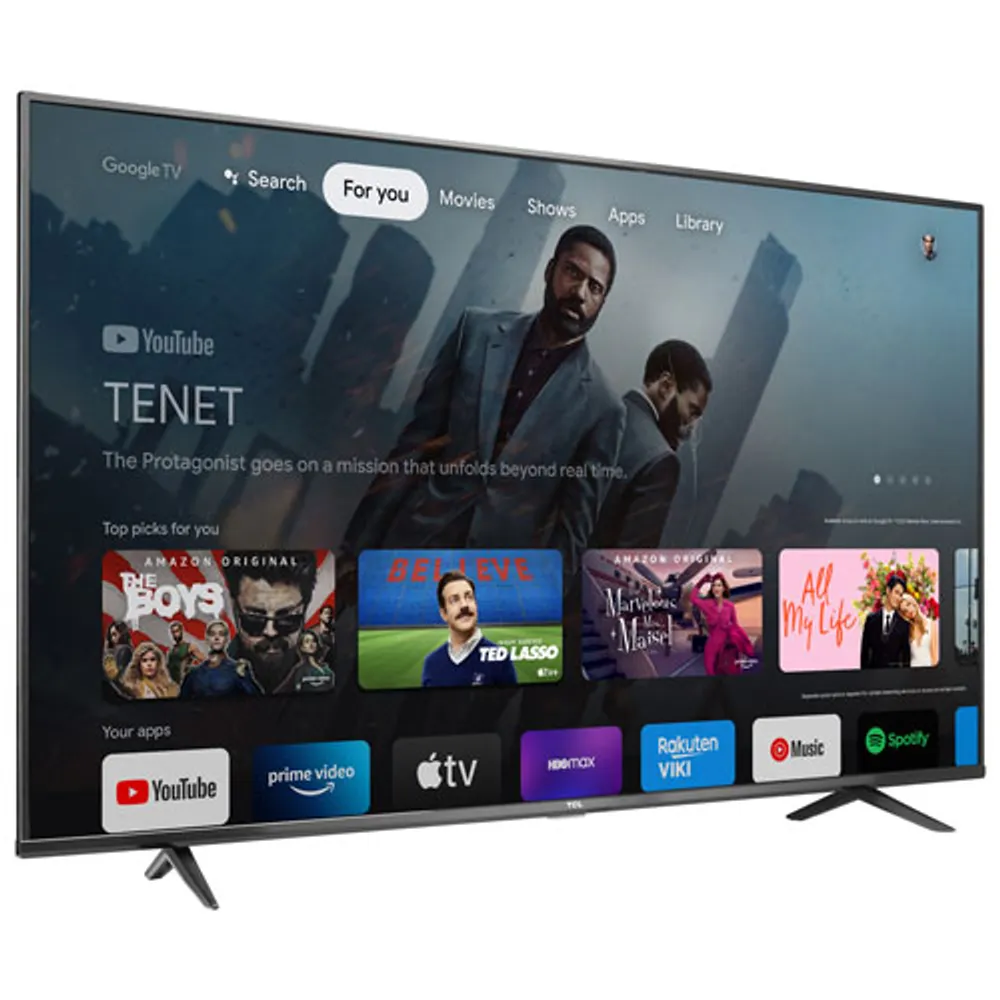 Remis à neuf - Téléviseur intelligent Google HDR DEL UHD 4K de 50 po série 4 de TCL (50S446-CA-B) - 2022