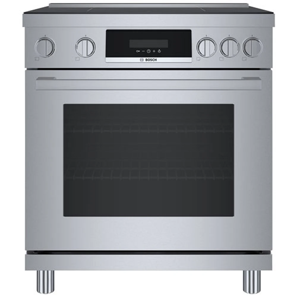 Cuisinière à induction à convection véritable 30 po série 800 po de Bosch (HIS8055C) - Inox