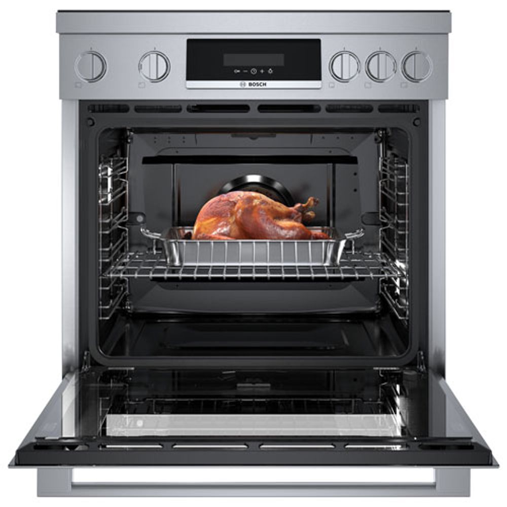 Bosch 800 Series 30" True Convection Induction Range (HIS8055C) - Stainless Steel