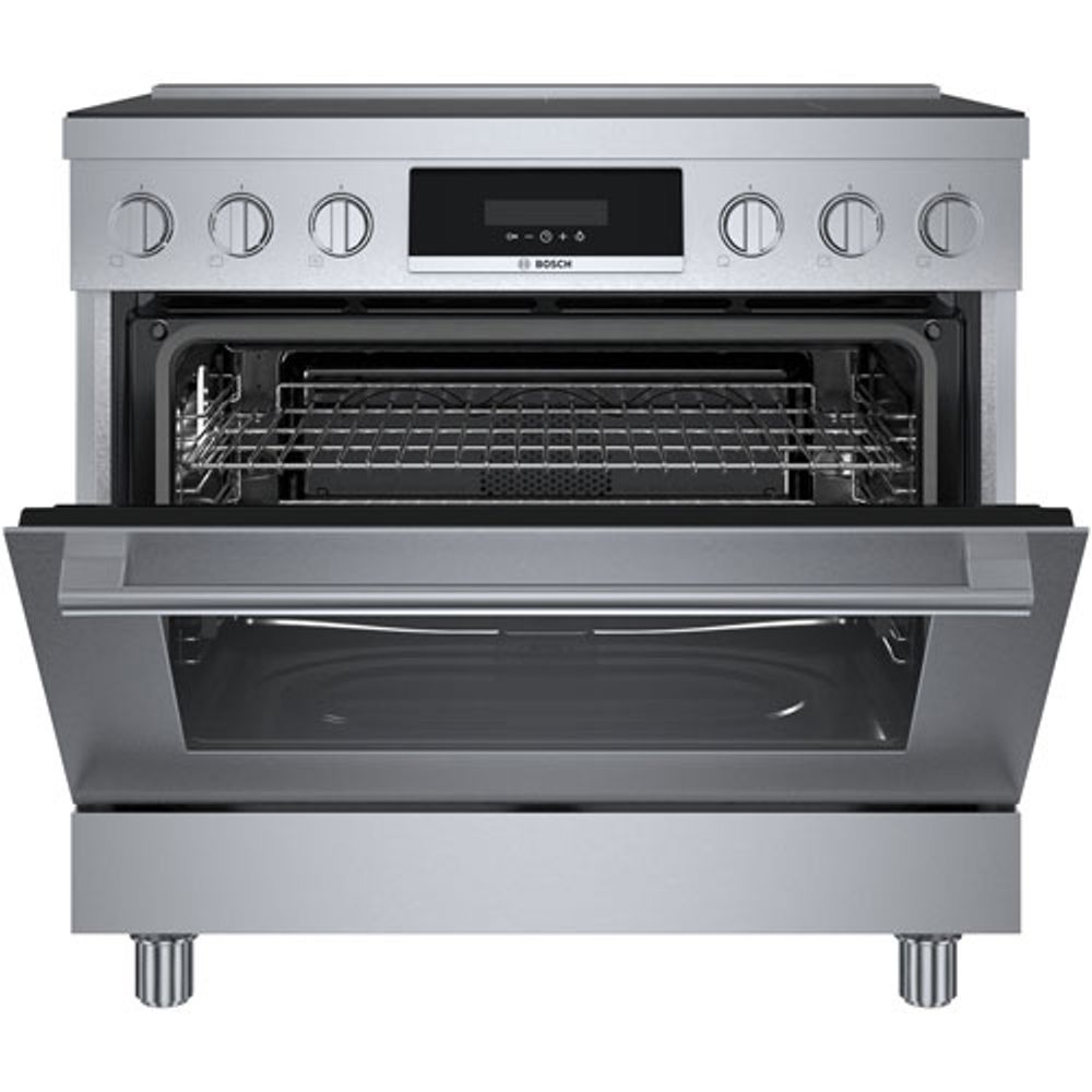 Bosch 800 Series 36" True Convection 5-Element Induction Range (HIS8655C) - Stainless Steel