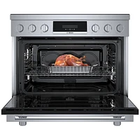 Bosch 800 Series 36" True Convection 5-Element Induction Range (HIS8655C) - Stainless Steel