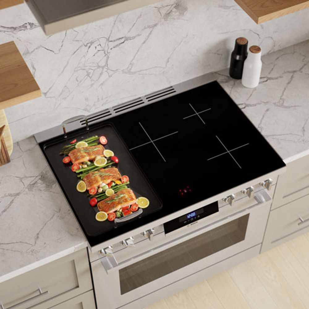 Bosch 800 Series 36" True Convection 5-Element Induction Range (HIS8655C) - Stainless Steel