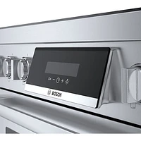 Cuisinière à induction à convection véritable 5 éléments 36 po série 800 po de Bosch (HIS8655C) - Inox