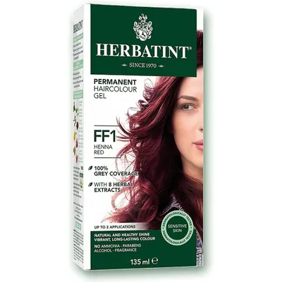 BioForce - HERBATINT- PERMANENT HAIR COLOUR, FF1 HENNA RED, 135 ML