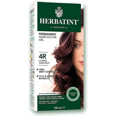 BioForce - HERBATINT- PERMANENT HAIR COLOUR, R4 COPPER CHESTNUT, 135 ML