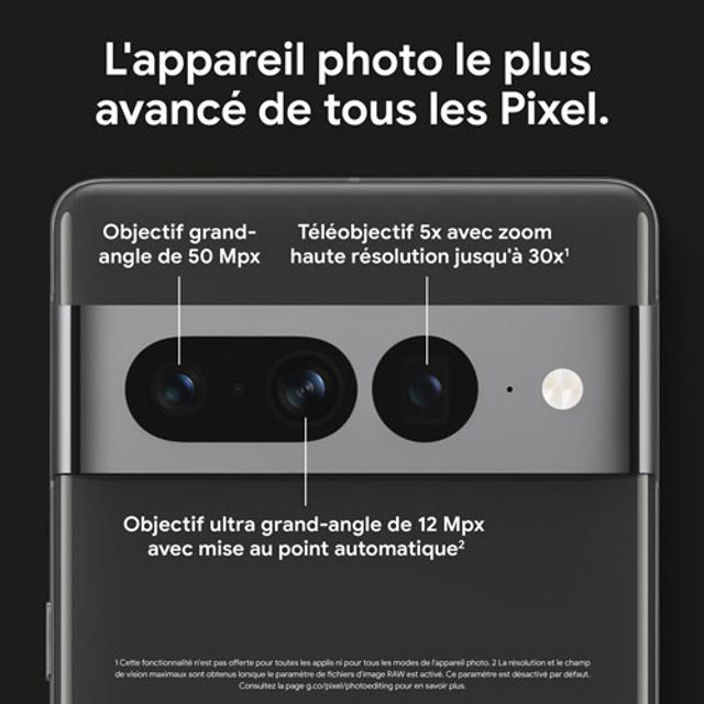 GOOGLE Pixel 7 Pro - 128 GB, Obsidian