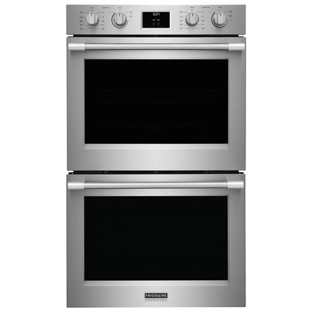 Frigidaire Professional 30" 2 x 5.3 Cu. Ft. Total Convection Electric Combination Wall Oven (PCWD3080AF) - Stainless Steel