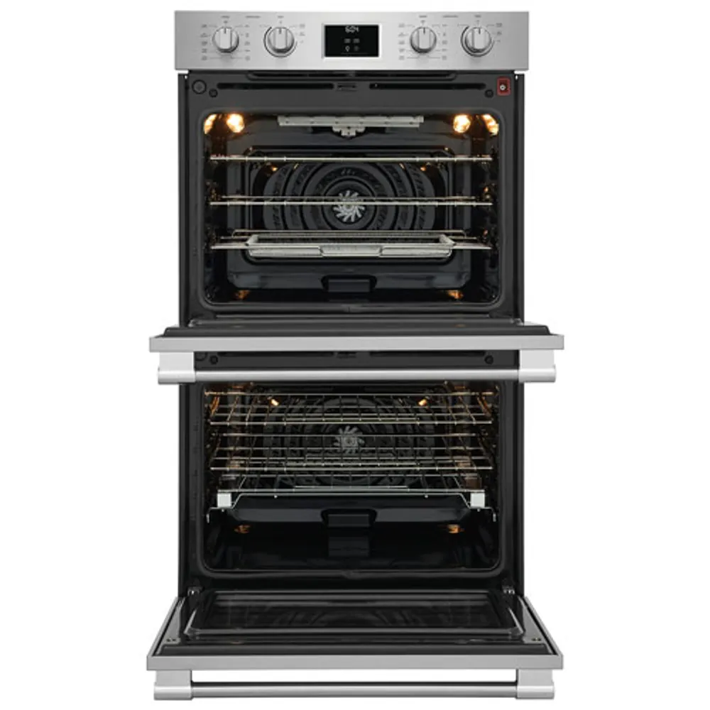 Frigidaire Professional 30" 2 x 5.3 Cu. Ft. Total Convection Electric Combination Wall Oven (PCWD3080AF) - Stainless Steel