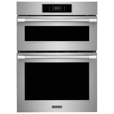 Frigidaire Professional 30" 5.3 Cu. Ft./1.7 Cu. Ft. Double Wall Oven/Microwave Combo (PCWM3080AF) - Stainless Steel