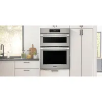 Frigidaire Professional 30" 5.3 Cu. Ft./1.7 Cu. Ft. Double Wall Oven/Microwave Combo (PCWM3080AF) - Stainless Steel