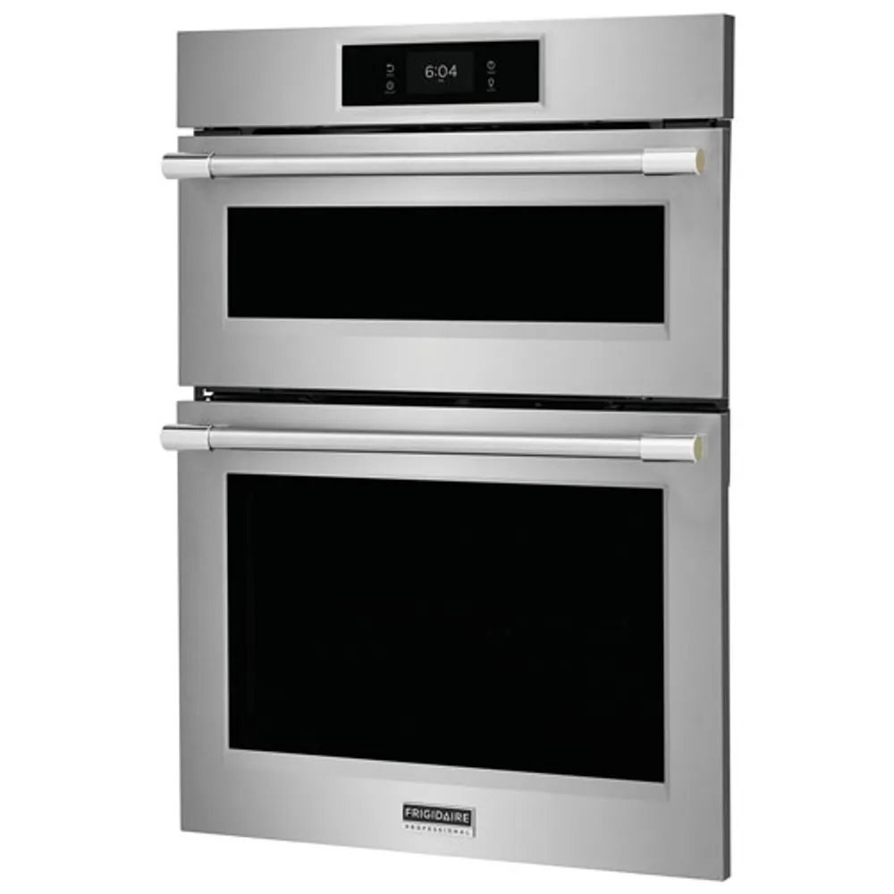 Frigidaire Professional 30" 5.3 Cu. Ft./1.7 Cu. Ft. Double Wall Oven/Microwave Combo (PCWM3080AF) - Stainless Steel