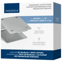 Insignia Ergonomic Laptop Stand - Space Grey - Only at Best Buy