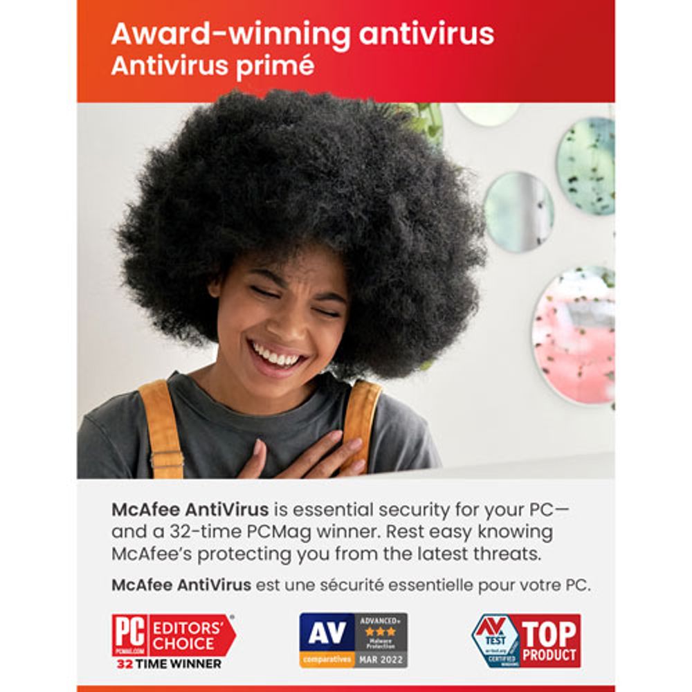 McAfee AntiVirus (PC) - 1 Device - 1 Year - Digital Download