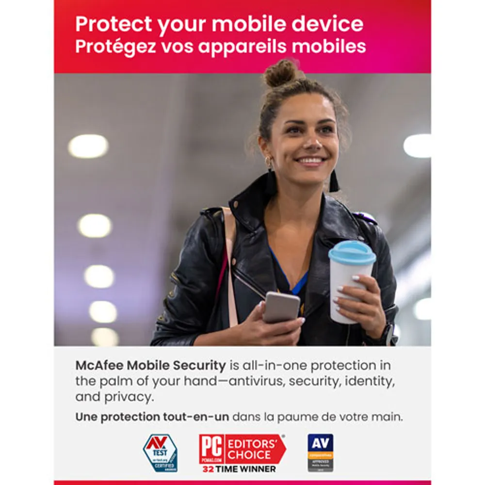 McAfee Mobile Security (Android/iOS) - 1 Device - 1 Year - Digital Download