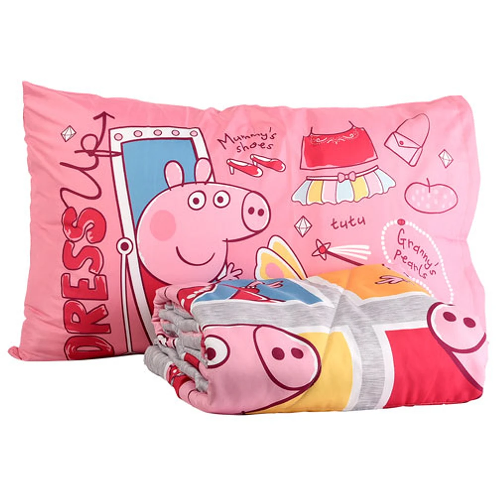 Ensemble de literie de 2 pièces pour jeune enfant Peppa Pig - Rose