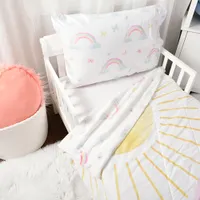 Nemcor Rainbow 2-Piece Toddler Bedding Set - Sunshine and Rainbows