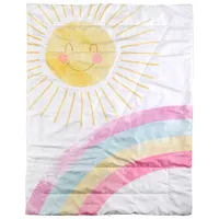 Nemcor Rainbow 2-Piece Toddler Bedding Set - Sunshine and Rainbows