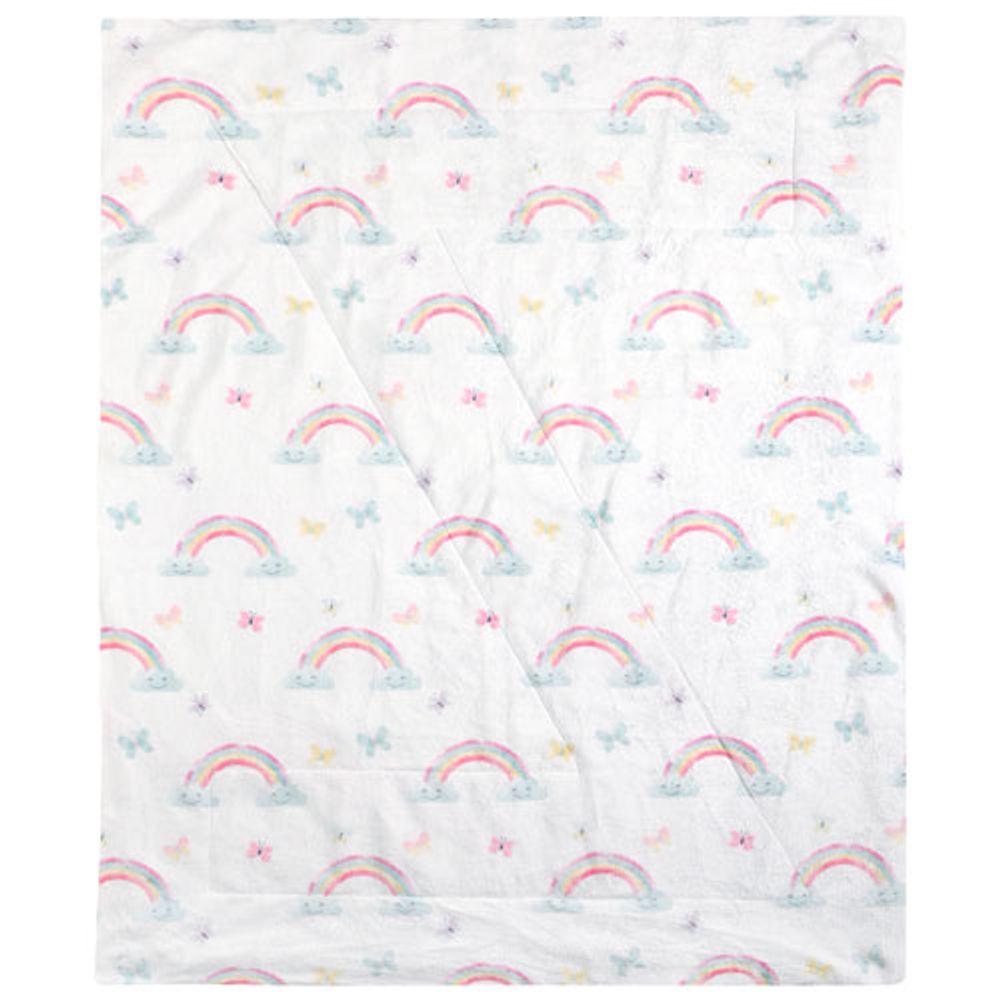 Nemcor Rainbow 2-Piece Toddler Bedding Set - Sunshine and Rainbows