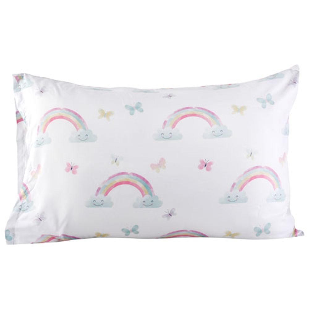 Nemcor Rainbow 2-Piece Toddler Bedding Set - Sunshine and Rainbows