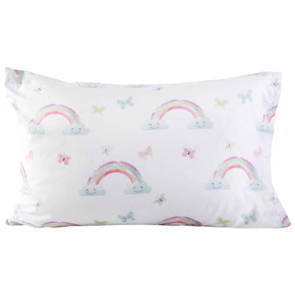 Nemcor Rainbow 2-Piece Toddler Bedding Set - Sunshine and Rainbows