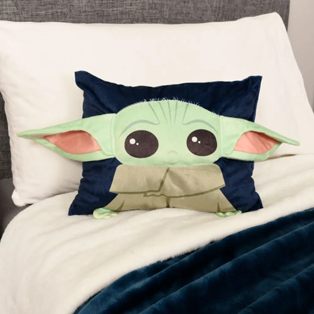 Nemcor Yoda 3D Decorative Pillow - Blue