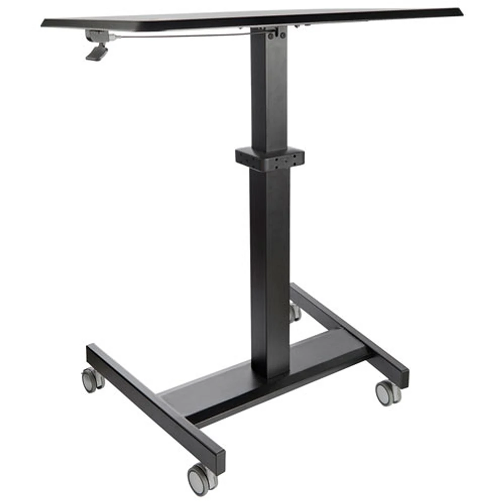 StarTech 24"W Ergonomic Height Adjustable Mobile Sit-Stand Desk (STSCART2)