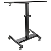 Bureau assis/debout mobile ergonomique à hauteur réglable de 24 po de largeur StarTech (STSCART2)