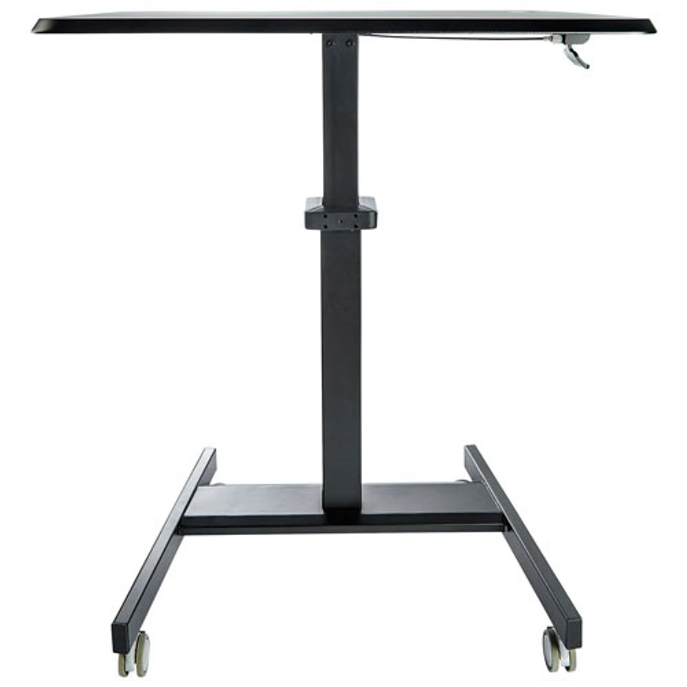 StarTech 24"W Ergonomic Height Adjustable Mobile Sit-Stand Desk (STSCART2)