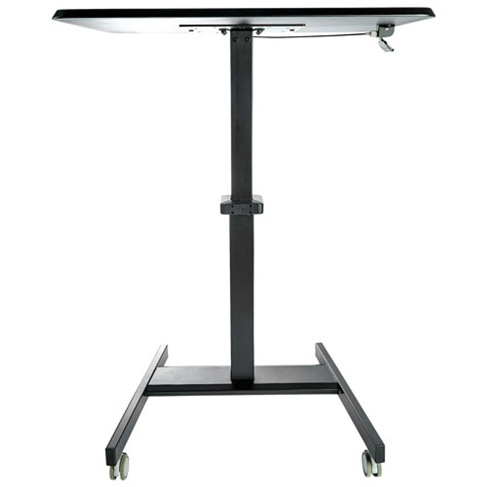 StarTech 24"W Ergonomic Height Adjustable Mobile Sit-Stand Desk (STSCART2)