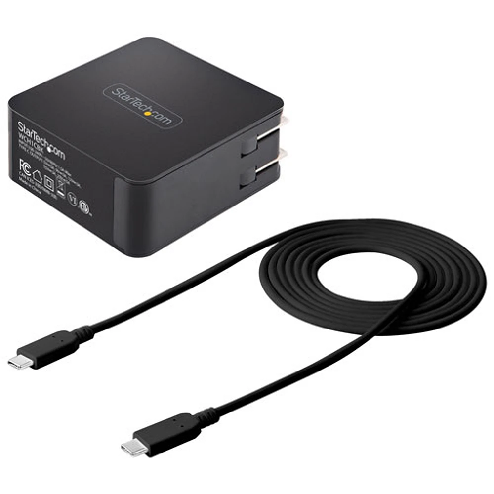 Chargeur mural USB-C de 60 W de StarTech (WCH1CBK) - Noir