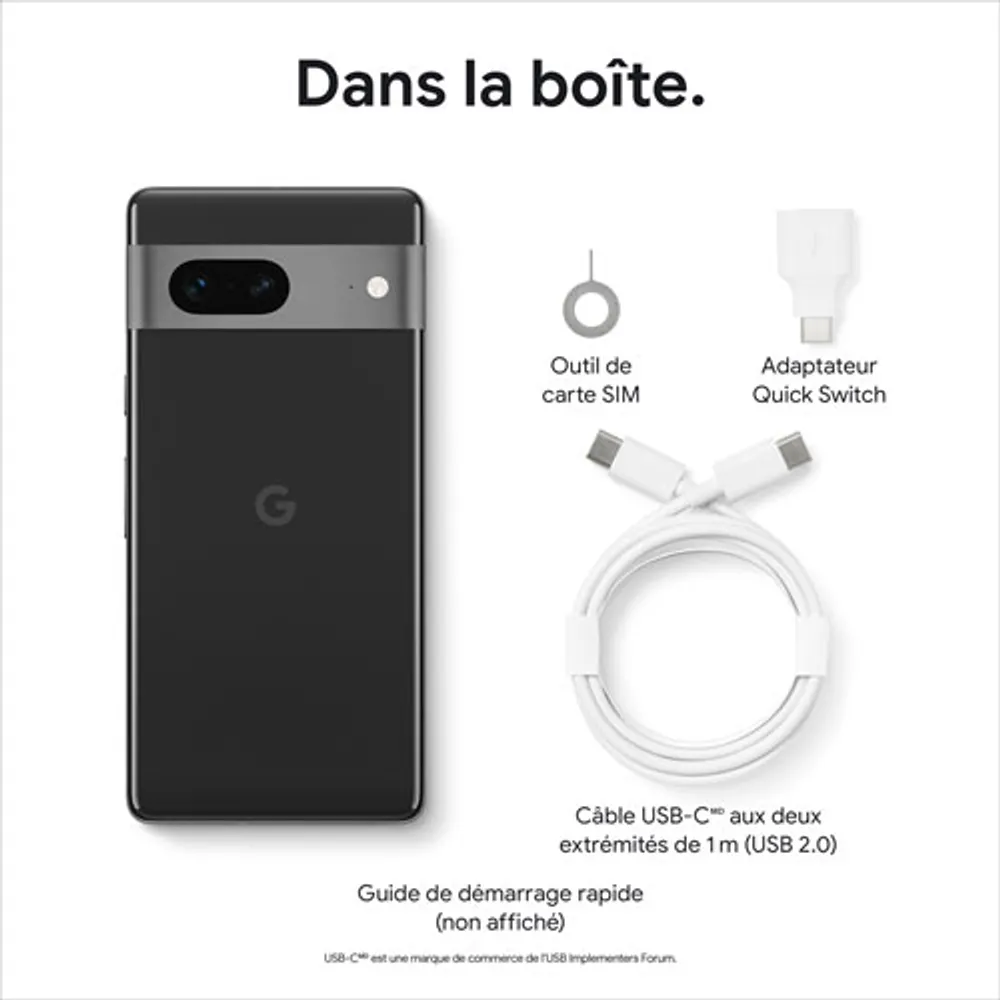 TELUS Google Pixel 7 128GB - Obsidian - Monthly Financing