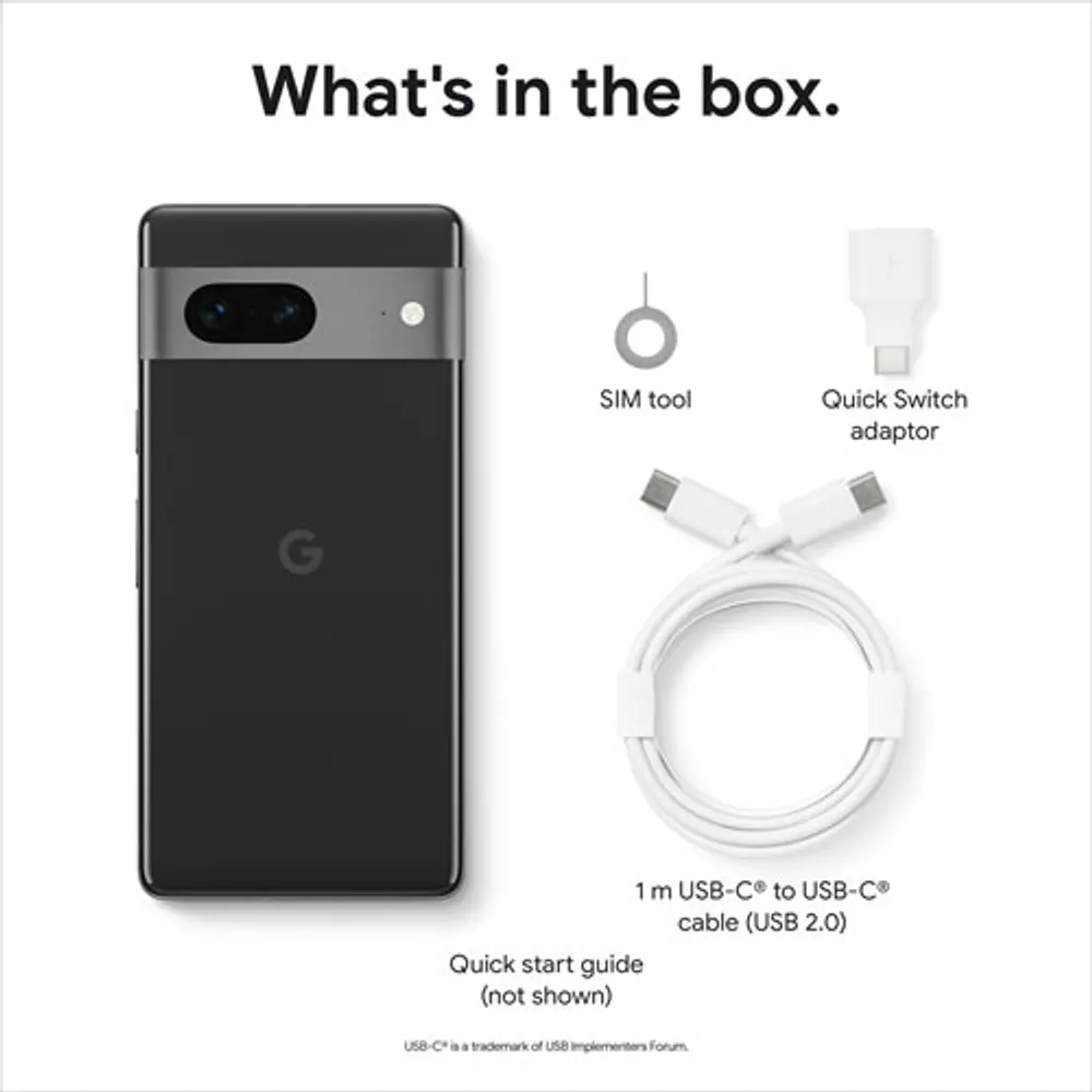 Koodo Google Pixel 7 128GB - Obsidian - Monthly Tab Payment