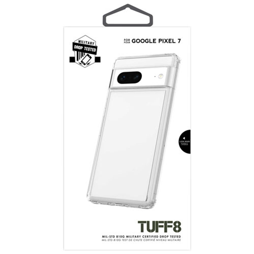 TUFF8 Fitted Hard Shell Case for Google Pixel 7 - Clear