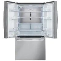 LG 36" 27 cu. ft. Smart Counter-Depth MAX Refrigerator with Internal Water Dispenser (LRFLC2706S) - Stainless Steel