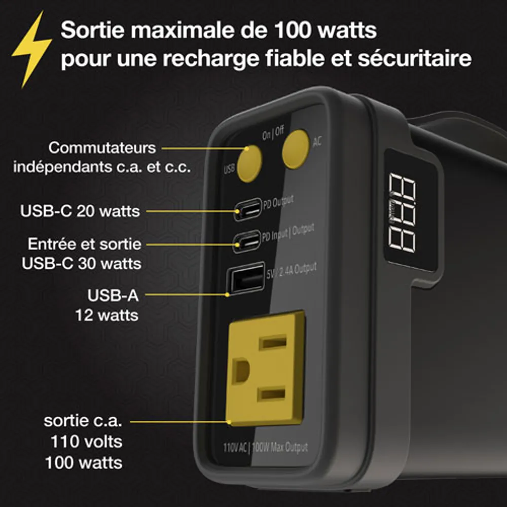 Scosche Mini Portable 32000 mAh 4-Outlet PowerCube (PBPi-SP)