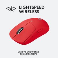 Logitech G Pro X Superlight 25600 DPI Wireless HERO Optical Gaming Mouse - Red - Only at Best Buy