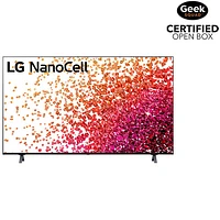 Open Box - LG NanoCell 65" 4K UHD HDR LED webOS Smart TV (65NANO75UPA) - 2021