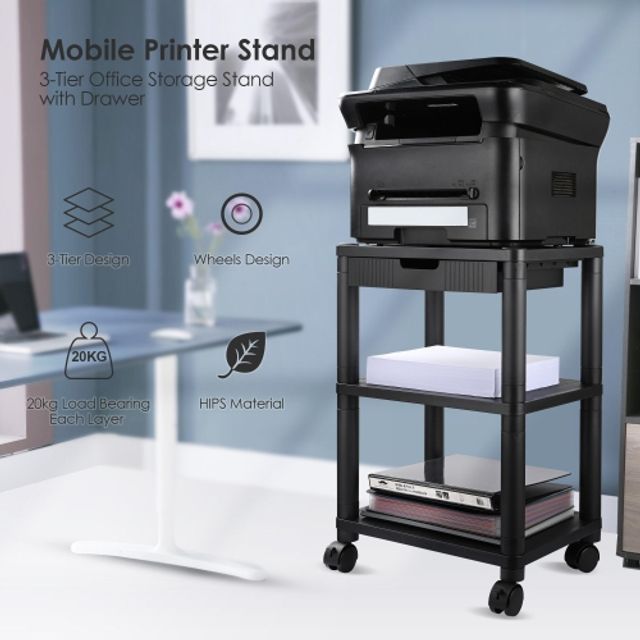 blue printer stand