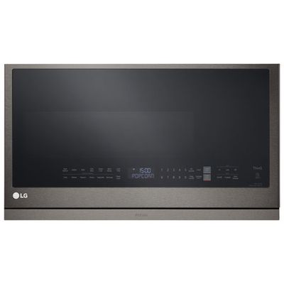 LG Over-The-Range Microwave with EasyClean & ExtendaVent - 2.1 Cu. Ft. - PrintProof Black Stainless Steel