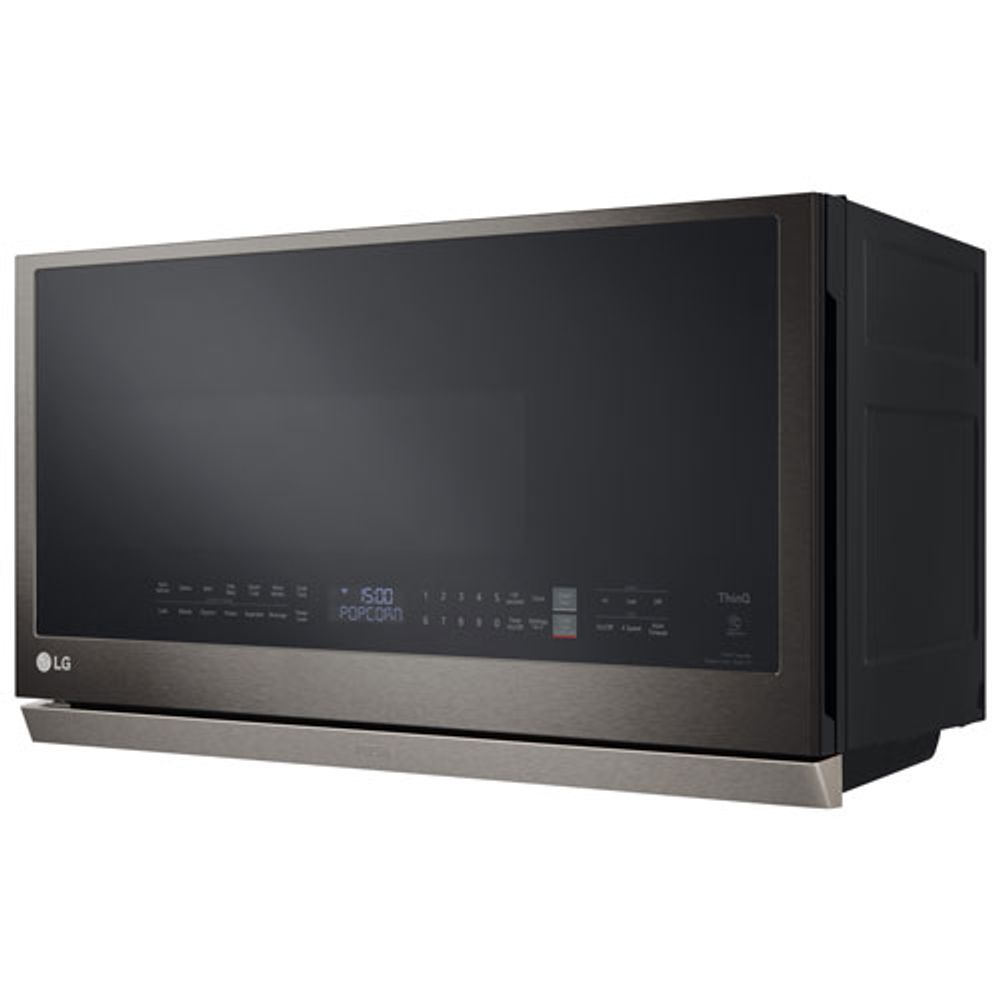 LG Over-The-Range Microwave with EasyClean & ExtendaVent - 2.1 Cu. Ft. - PrintProof Black Stainless Steel