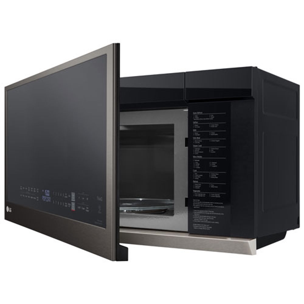 LG Over-The-Range Microwave with EasyClean & ExtendaVent - 2.1 Cu. Ft. - PrintProof Black Stainless Steel